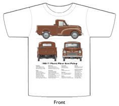 Morris Minor 8cwt Pickup 1968-70 T-shirt Front